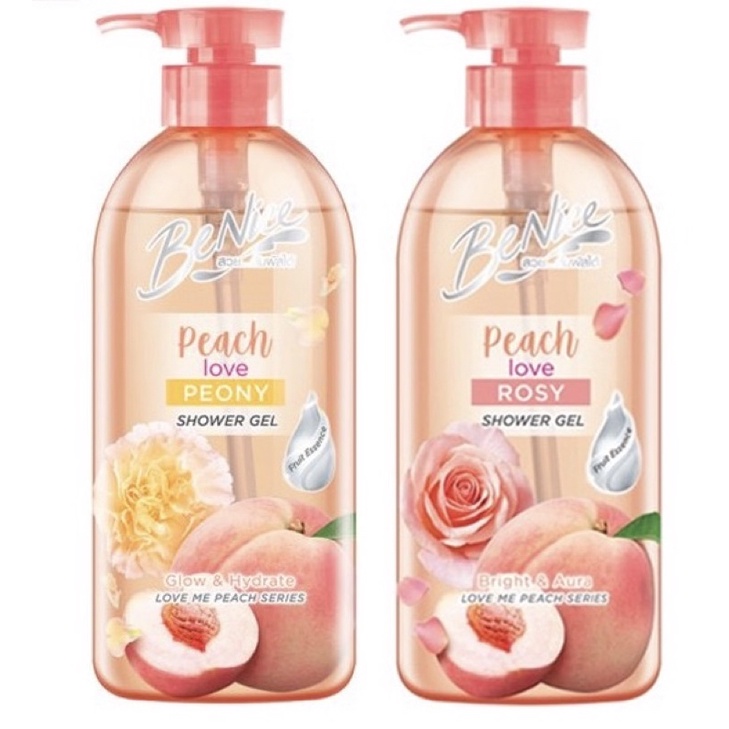 ราคาและรีวิวBeNice Love Me Peach Shower Gel 200ml./400/ml./450ml.