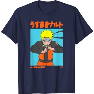 เสื้อยืด ทรงสี่เหลี่ยม พิมพ์ลาย Naruto Shippuden Uzumaki สําหรับผู้ใหญ่