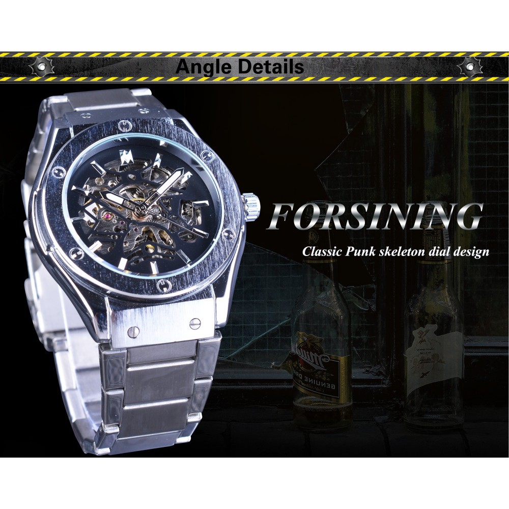 นาฬิกาข้อมือ-forsining-สายสแตนเลสเงิน-รุ่น-gmt1065