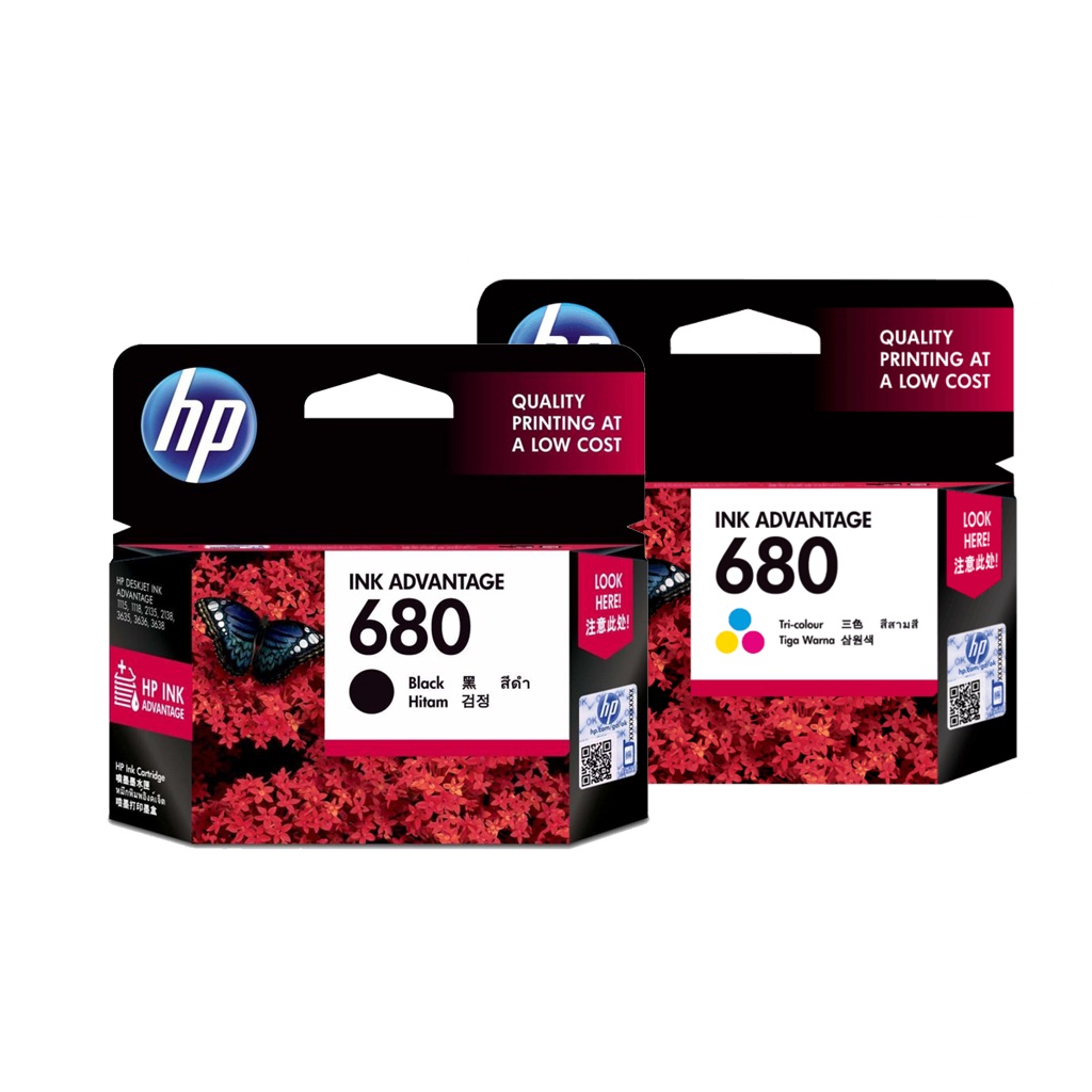 ภาพหน้าปกสินค้าตลับหมึกแท้ HP ink advantage 680 BK/CL