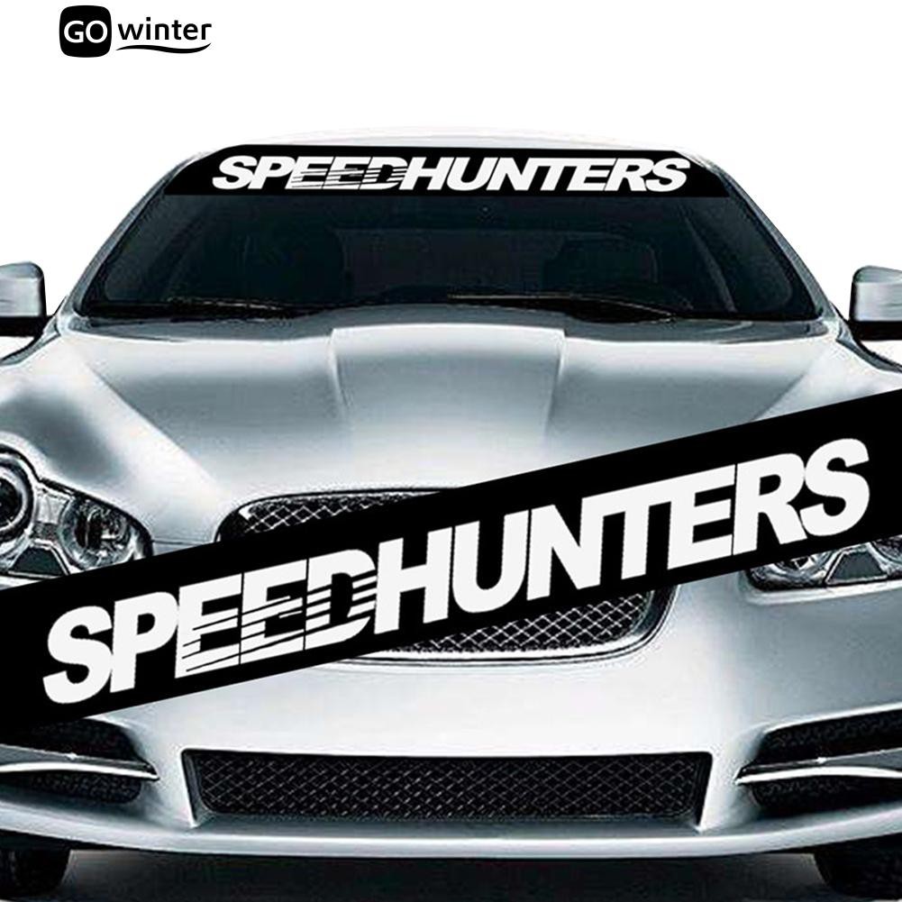 ราคาและรีวิวHellaflush Speedhunters รถบรรทุกรถด้านหน้าตกแต่งสติกเกอร์กระจกหน้ารถ