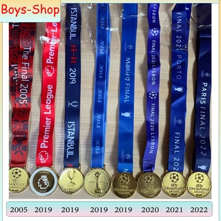 เหรียญUCL 2019-2022 เหรียญพรีเมียร์ลีก2019 ลิเวอรพลู เหรียญSuper Cup2019 เหรียญสโมสรโลก 2019 เหรียญรางวัล 1:1ตามจริง