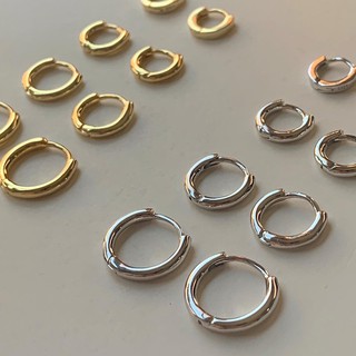 ภาพหน้าปกสินค้าA.piece  [all silver 925] ต่างหูเงินแท้ Basic one-touch earrings ที่เกี่ยวข้อง