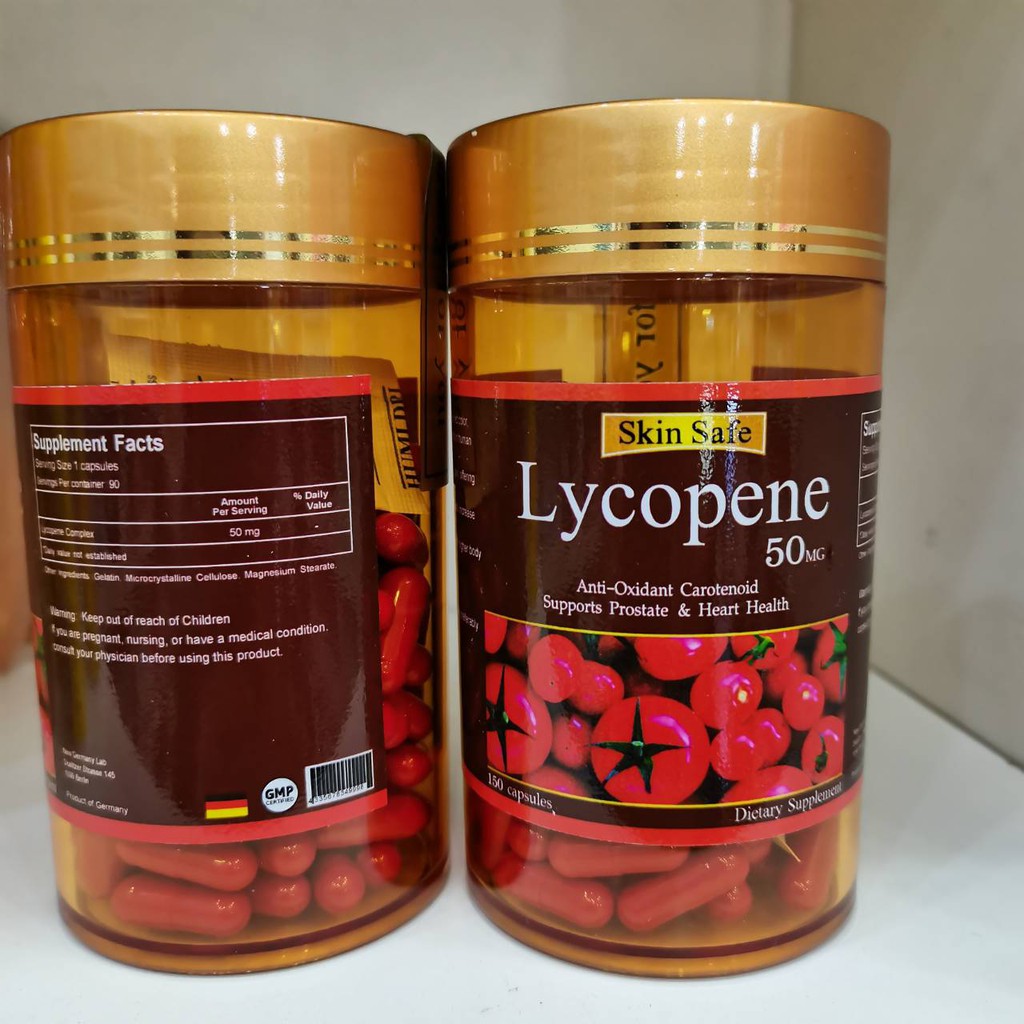 ผลิตภัณฑ์เสริมอาหาร-skin-safe-lycopene-50mg-150-capsules-ไลโคปีน-สกัดเย็น