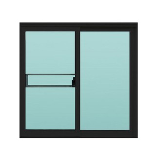 WINDOW S-S ONE STOP/F8 100X110 CM BLACK หน้าต่างอะลูมิเนียม S-S มุ้ง ONE STOP F8 100x110 ซม. สีดำ หน้าต่างบานเลื่อน หน้า
