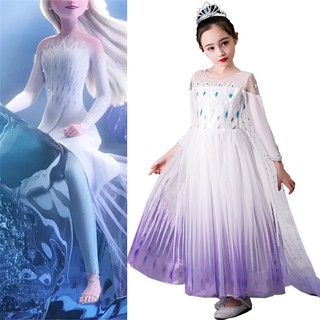 ชุดกระโปรงเจ้าหญิงเอลซ่า ชุดเอลซ่า ชุดแอลซ่า elsa Frozen 2 ชุดเจ้าหญิง โฟรเซ่น ภาค 2 เจ้าหญิงเอลซ่า โฟรเซ่น 2 ชุดแฟนซี