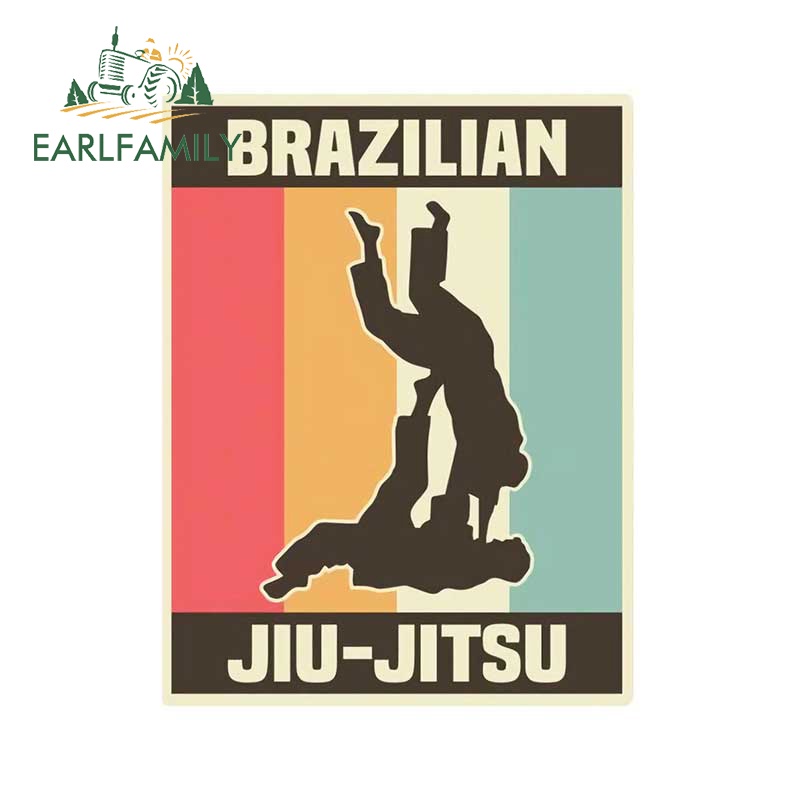 earlfamily-สติกเกอร์ฉลาก-ลายอนิเมะ-brazilian-jiu-jitsu-ป้องกันรอยขีดข่วน-ขนาด-13-ซม-x-10-ซม-สําหรับตกแต่งรถยนต์