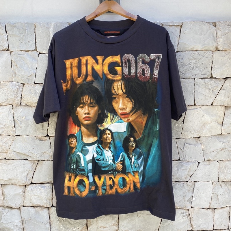 เสื้อยืดผ้าฝ้ายพิมพ์ลายขายดีเสื้อ-jung-hoyeon-by-marino-morwood-นำเข้าจาก-uk