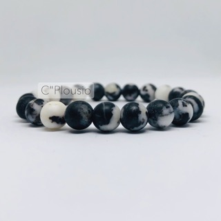 Zebra jasper หินแจสเปอร์ม้าลาย ขนาด 8 &amp; 10 mm หิน "ต่อต้านความเฉยชา" ช่วยให้คุณมองโลกในแง่ดี