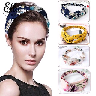 ELLA ® Fashion Cross Knotted Headband Hair Elastic Headwear