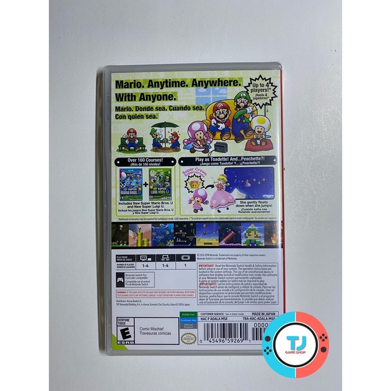 ภาพสินค้าNintendo Switch : Super Mario Bros. U Deluxe (US/Asia)มือ1 จากร้าน taijialone บน Shopee ภาพที่ 1