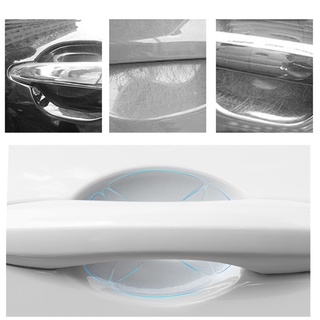 4Pcs Car Door Handle Scratches Protective Films Clear Side Sticker Scratches Car Door Protector Films