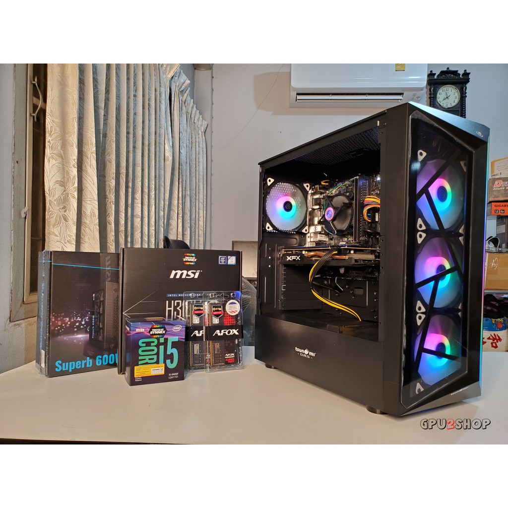 คอมชุดเล่นเกมส์สุดคุ้ม🎉 i5 9400f RAM 16G XFX RX 570 4G🔥 Shopee