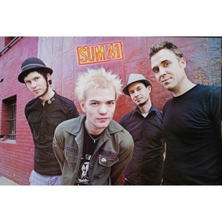 โปสเตอร์ Sum 41 ซัมโฟร์ตีวัน วง ดนตรี พังก์ ร็อก แคนาดา รูป ภาพ ติดผนัง สวยๆ poster 34.5x23.5นิ้ว(88x60 ซม.โดยประมาณ)