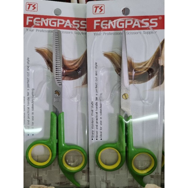 fengpass-hair-scissors-x-2-เล่ม-กรรไกรตัด-กรรไกร-ซอย-fengpass-ตัดง่ายซอยสวย-คมกริป