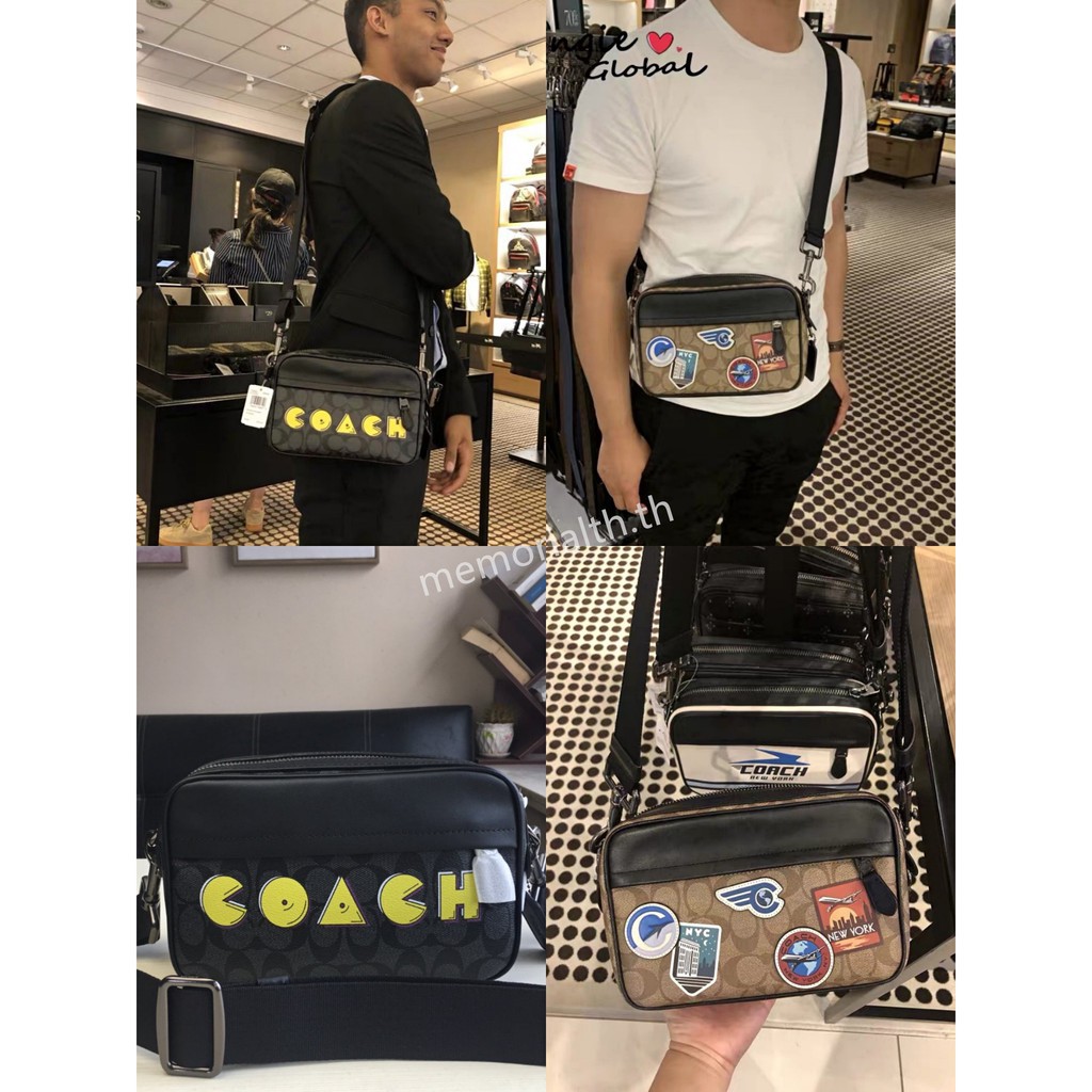 แท้-พร้อมส่ง-coach-กระเป๋าสะพายหนังผู้ชาย-f72923-f72947-89188-72945กระเป๋ากล้อง