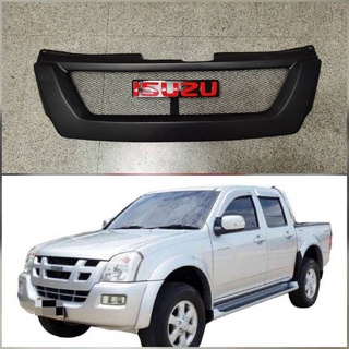 หน้ากระจังตาข่ายแต่งสำหรับรถ isuzu D max  mu 7 2005-2006 พร้อมตัวหนังสือ ISUZU สีแดง **มาร้านนี่จบในที่เดียว*