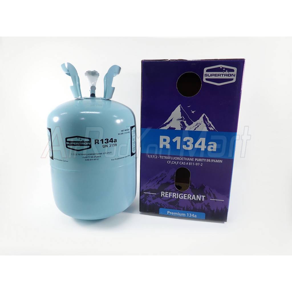 น้ำยาแอร์-r134a-supertron-ขนาด-13-6-kg-refrigerant-r134a-30-lbs