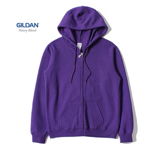 สินค้า Gildan® Heavy Blend™ Adult Full Zip Hooded Sweatshirt Purple ฮู้ดแบบซิป - ม่วง