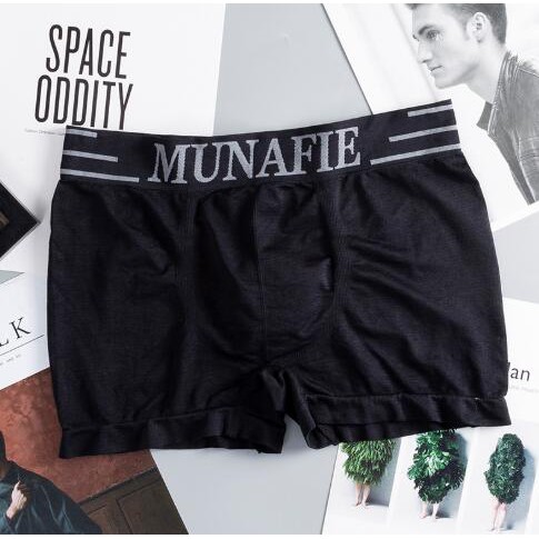 ภาพสินค้า072 พร้อมส่ง BoxerชายMunafie ขอบตัด ผ้านิ่มใส่สบาย ไม่อึดอัด ไม่มีถุง จากร้าน cok.popular บน Shopee ภาพที่ 5