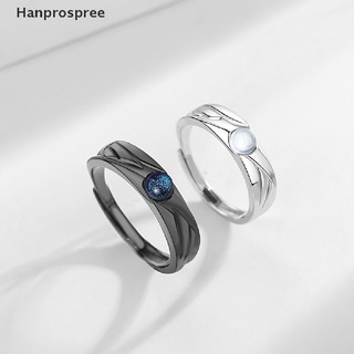 สินค้า Hanprospree> แหวนคู่รัก ลายนางฟ้า และปีศาจ สไตล์เรโทร สีดํา และสีขาว