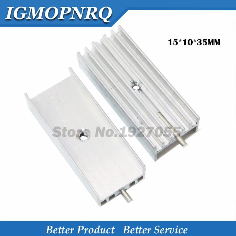 10pcs white Aluminum Heatsink Radiator 15*10*16/20/22/25/30/40/50mm ...