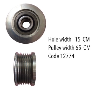 พู่เลย์ มู่เล่ย์ไดชาร์จ มิตซูบิชิ -นิสสันนาวาร่า7PK+ลูกปืน(ใหม่) Alternator Decoupler Pulley Mitsubishi Nissan