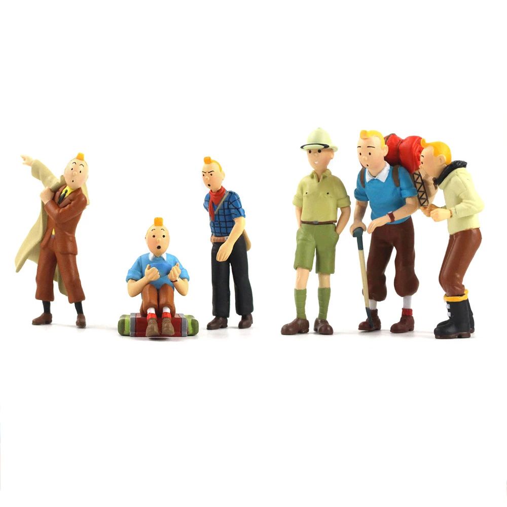 bernardo-ฟิกเกอร์-the-adventures-of-tintin-6-ชิ้น-ล็อตของเล่นสะสมของสะสมของสะสม