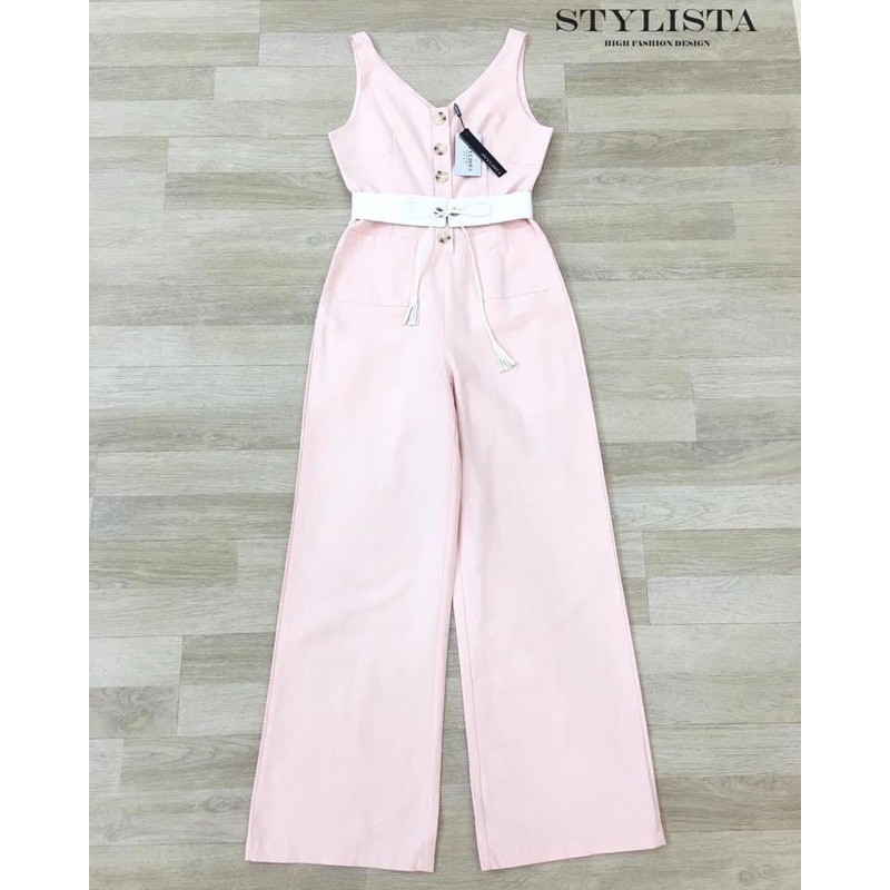 จั้มสูทขายาว-กระดุมหน้าช่วงอก-tag-stylista-code-st20323
