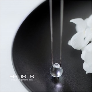 s925 Frosts necklace สร้อยคอเงินแท้  คริสตัลหยดน้ำ ใส่สบาย เป็นมิตรกับผิว