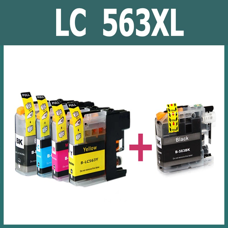 LC 563 หมึก LC 563XL LC563 สีดำ LC563XL LC 563 XL ตลับหมึกสำหรับ ...
