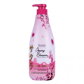 Beauty Buffet Scentio Cherry Blossom Lightening &amp; Smooth Bath Cream - ขนาด 700 ml.