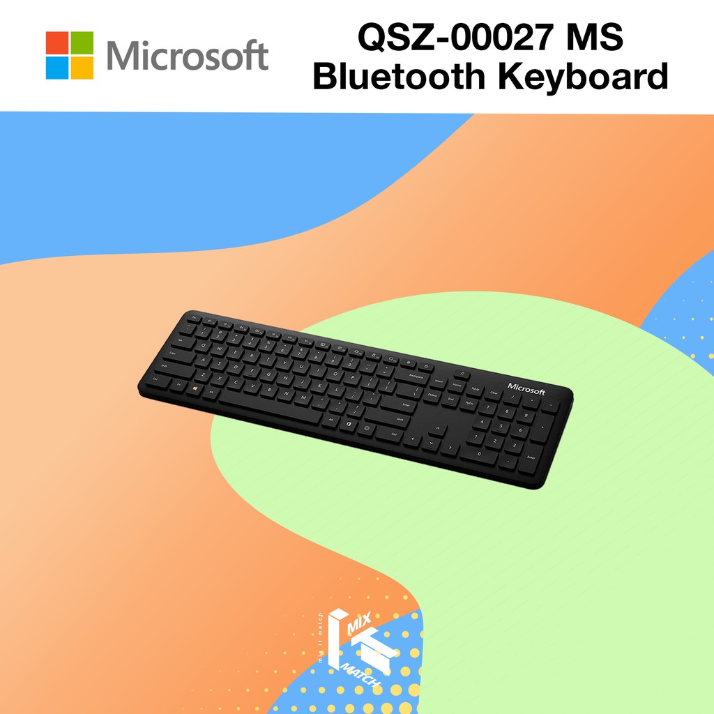 Microsoft Bluetooth Keyboard Bluetooth Thai Thailand Hdwr Black (MCS