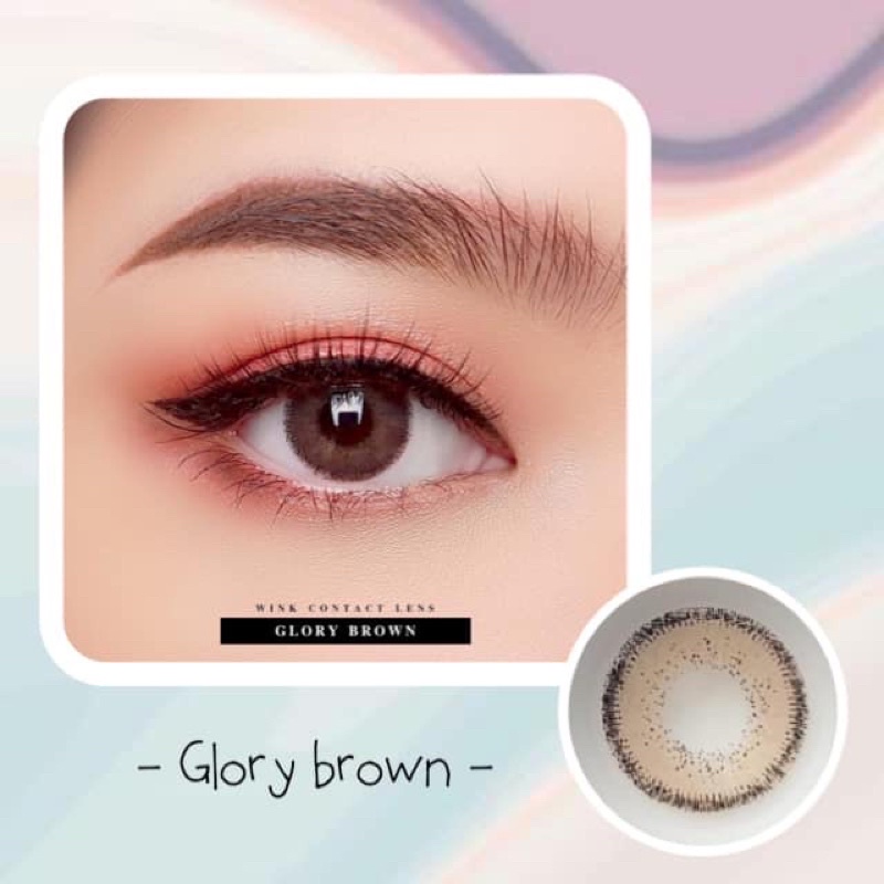 2-glory-brown-chestnut-สีน้ำตาล-ขอบฟุ้ง-โทนฝรั่ง-สายฝอ-ตาน้ำข้าว-wink-ค่าสายตา-สายตาสั้น-แฟชั่น-ชีสนัท-contact-lens