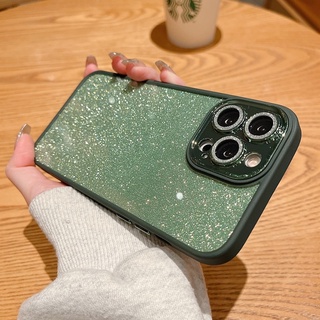 เคสโทรศัพท์มือถือแบบแข็ง ใส แต่งกลิตเตอร์ หรูหรา สําหรับ iPhone 13 Pro MAX 11 12 Pro MAX