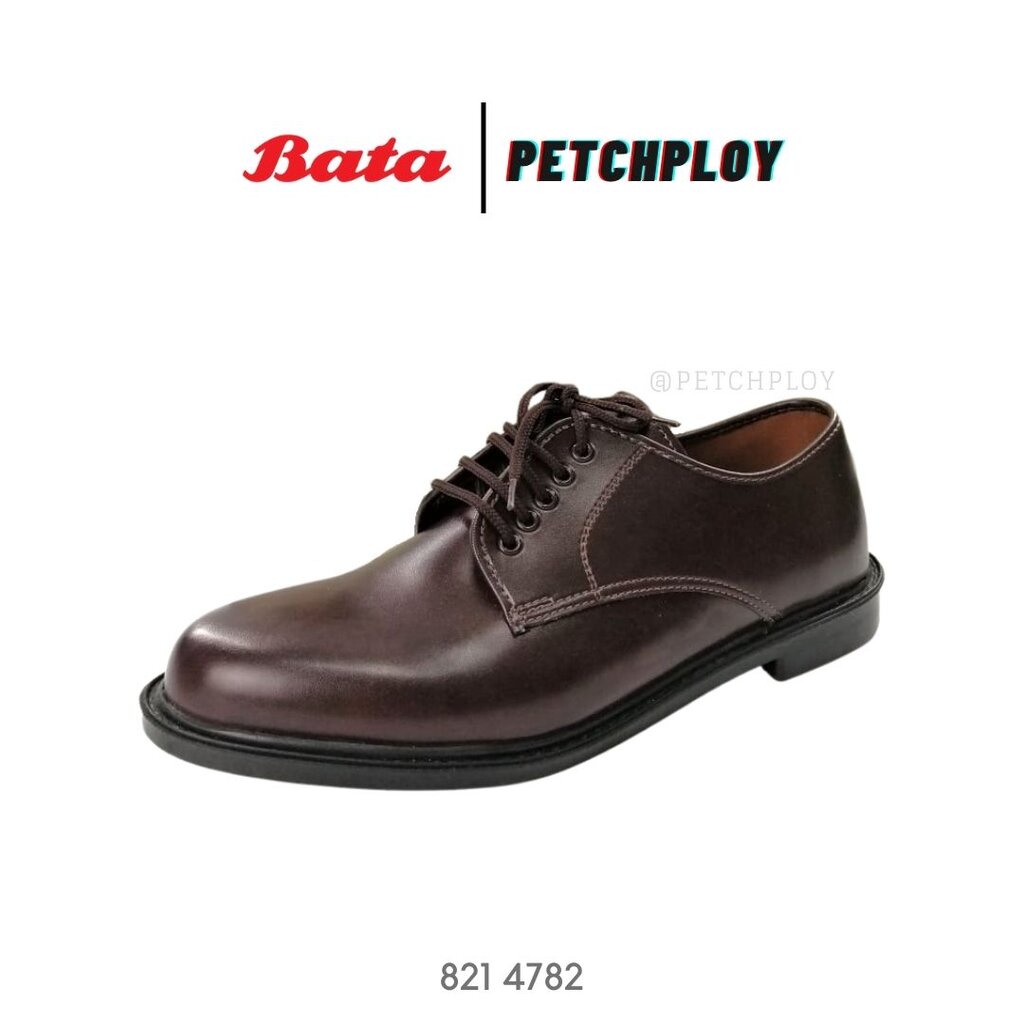 ภาพหน้าปกสินค้าBata รองเท้าคัชชูหนัง สีน้ำตาล แบบผูกเชือก บาจาของแท้ รองเท้าใส่ทำงาน รองเท้าทางการ รองเท้าสีน้ำตาล Size 2-12 (35-47)...