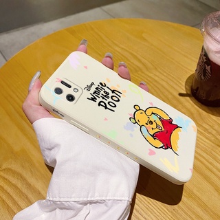 เคส OPPO A16K เคสขอบสี่เหลี่ยม บาง การ์ตูนวินนี่ เดอะ พูห์ ป้องกันเต็มรูปแบบ เคสกันกระแทก
