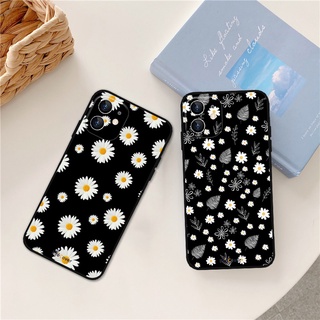 เคสโทรศัพท์มือถือแบบนิ่ม ผิวด้าน ลายดอกเบญจมาศ ดอกเดซี่ สําหรับ REALME C1 C2 C3 C11 C12 C15 C17 C20 C21 C25Y C21Y REALME X XT X50 NARZO 50A 50I