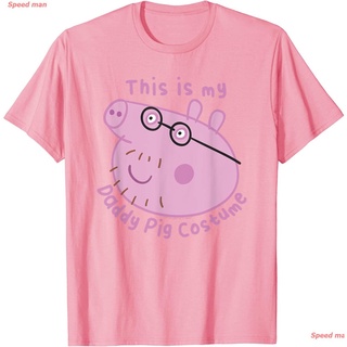 ราคาระเบิดpeppa pig Peppa Pig Halloween This Is My Daddy Pig Costume T-Shirt เสื้อยืดpeppa pig เสื้อคู่ cartoon ผู้ชายS-