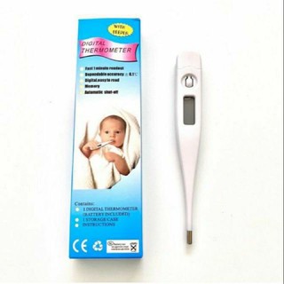 ปรอทวัดไข้ ปรอทดิจิตอล จอ LCD แสดงผลอุณหภูมิ