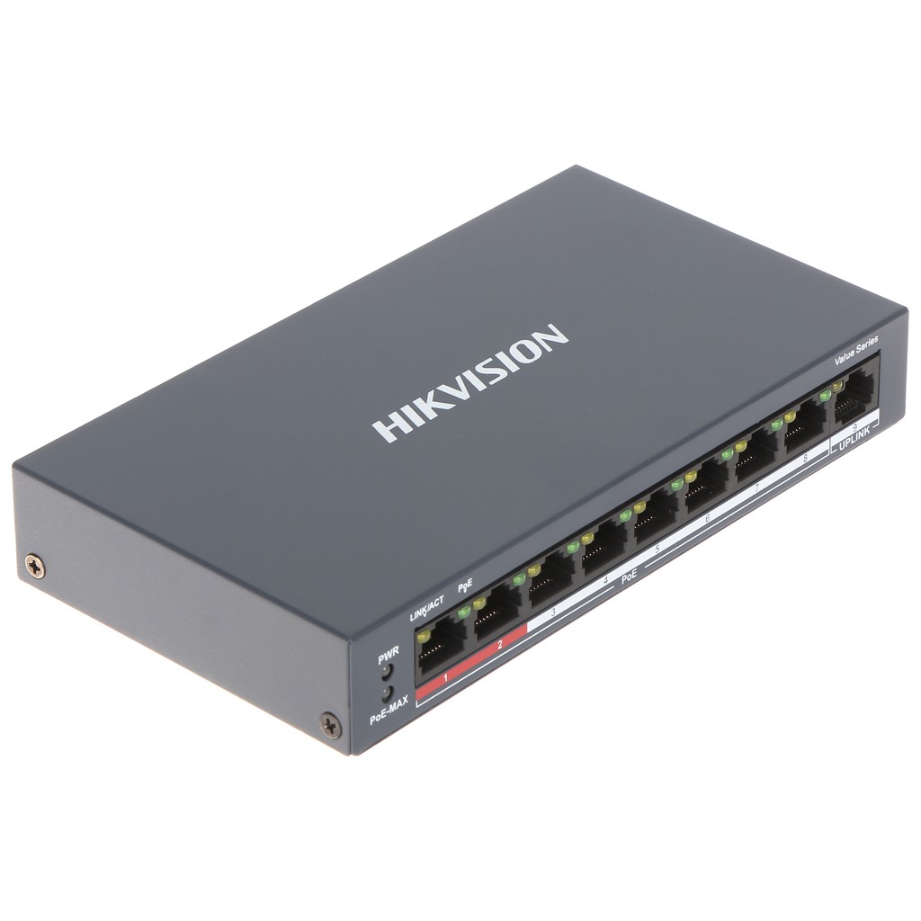 hikvision-8-port-ds-3e0109p-e-c-switching-hub-fast-ethernet-unmanaged-poe-switch