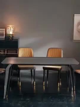 โต๊ะอาหาร-โต๊ะทานข้าวสไตล์นอร์ดิก-120-60-71cm-เคาน์เตอร์หินอ่อน-มีหลายขนาดให้เลือก-ขายเก้าอี้แยก