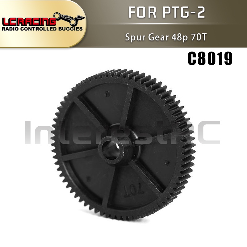 LC Racing PTG-2 PTG-2R 1/10 RC รุ่นรถอุปกรณ์เสริมพลาสติก Spur Gear 48p ...