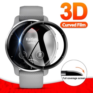 ฟิล์มกันรอยหน้าจอสมาร์ทวอทช์ 3D สําหรับ Garmin Venu 2 Plus SQ Music 2S Garmin Venu2 Plus 2 ชิ้น