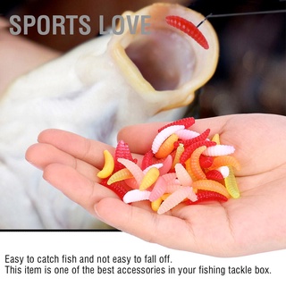 ภาพหน้าปกสินค้าSports Love อุปกรณ์ตกปลาเหยื่อตะขอตกปลารูปหนอนขนาดเล็กแบบนุ่ม ซึ่งคุณอาจชอบราคาและรีวิวของสินค้านี้