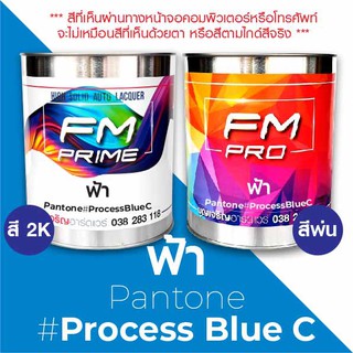 สี PANTONE #Process Blue C ฟ้า PMS Pantone Process Blue C (ราคาต่อลิตร)