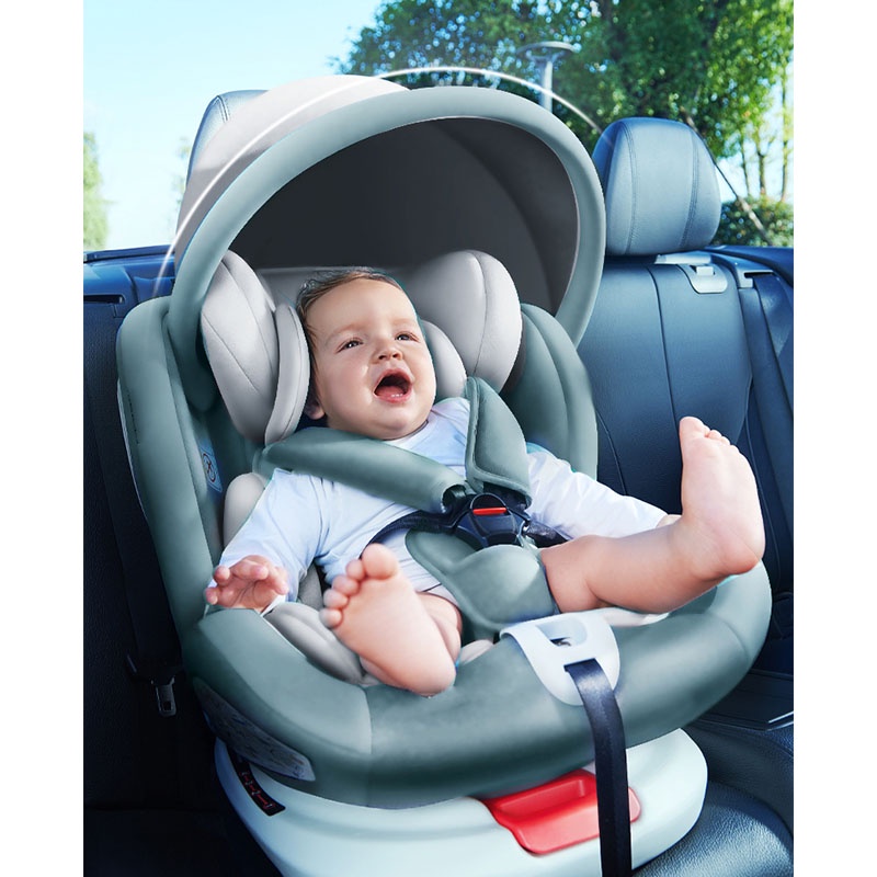 ภาพสินค้าคาร์ซีท หมุนได้360 ระบบ ISOFIX + LACTH เบาะติดรถยนต์ คาร์ซีทเเรกเกิด เหมาะสำหรับเด็กแรกเกิด-12ปี นุ่มกว้างทีสุดในคลาส จากร้าน ellastaoyany บน Shopee ภาพที่ 8