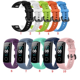 ราคาและรีวิว🍓 [ขายดี] ! 🍓 ⏳สายรัดซิลิโคน สำหรับ Honor Band 4 5⌚