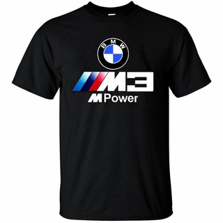 ใหม่ BMW E36 E46 M3 M Power BMW E90 92 93 M3 โลโก้ผู้ชายเสื้อยืดผ้าฝ้าย 100% กีฬาผู้ชายเสื้อยืดแฟชั่น