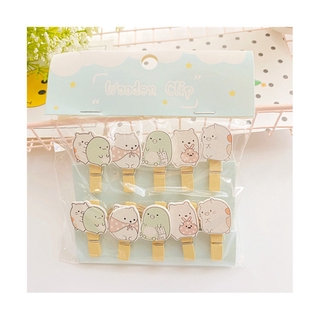 คลิปหนีบไม้ ลาย Sumikko Gurashi สําหรับตกแต่งบ้าน งานแต่งงาน ปาร์ตี้ 10 ชิ้น